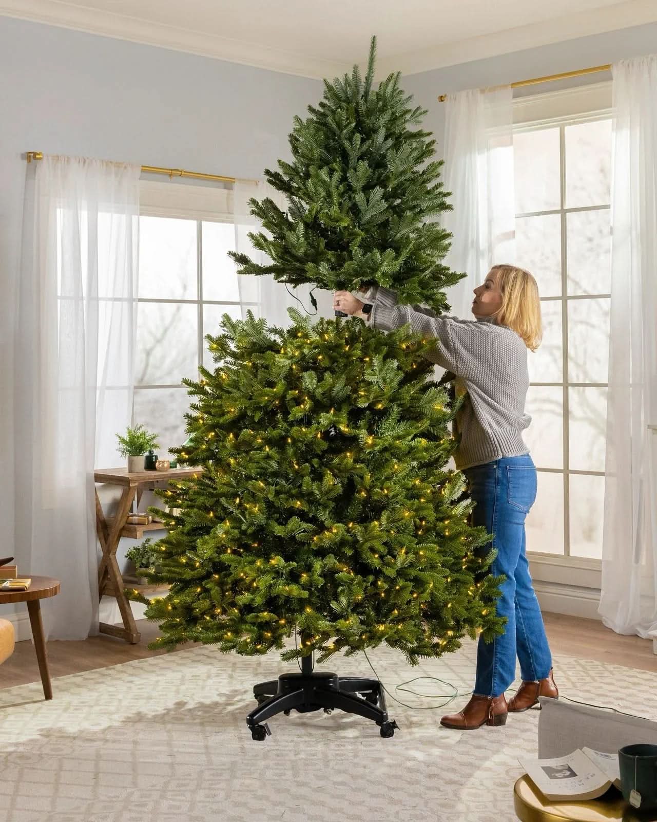 Árvore de Natal  e Micro LEDs Embutidos
